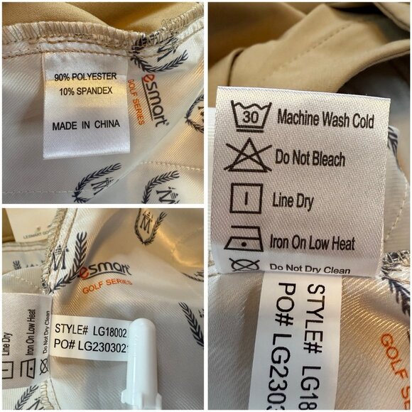 Lesmart Women Golf Pants Trouser Size 8 Khaki Straight Leg Lightweight NWT $99 - Picture 15 of 16